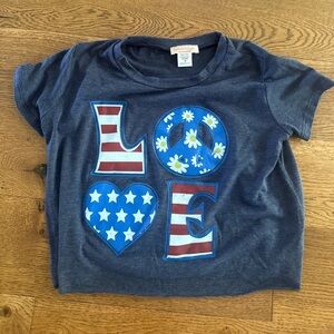 Tween style tshirt. Perfect for 4th or USA!